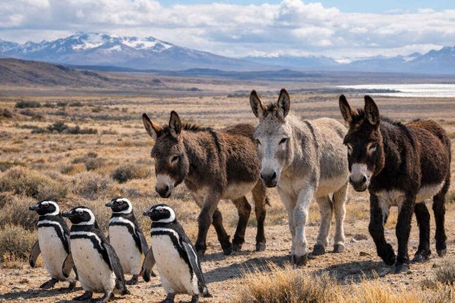 La masacre de burros en Punta Tombo